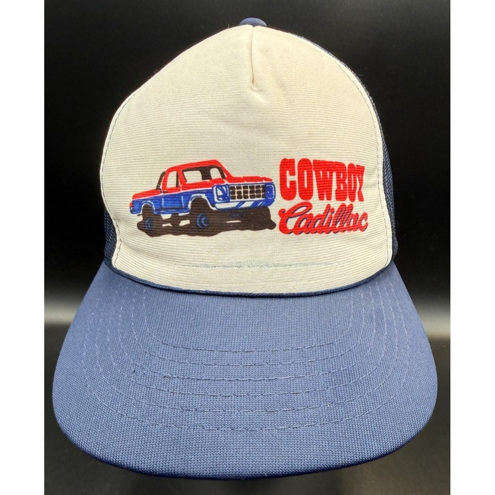 VTG YA "Cowboy Cadillac" Western Snapback Trucker Hat
